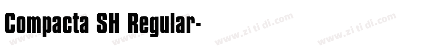 Compacta SH Regular字体转换
